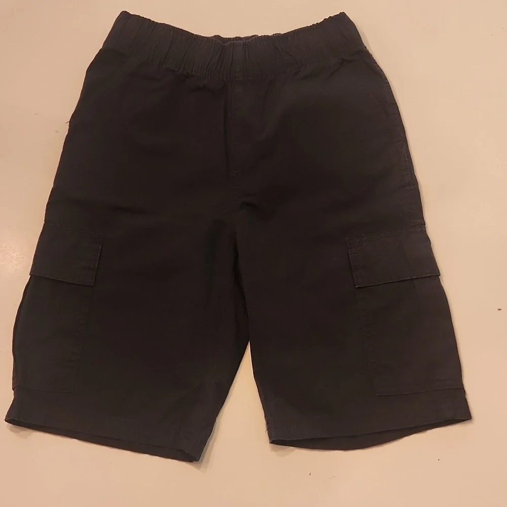 The Children's Place Boys Cargo Shorts Adjustable Waist Black Size 10